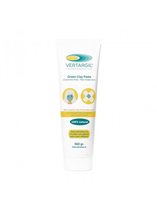 Groene klei pasta in tube
