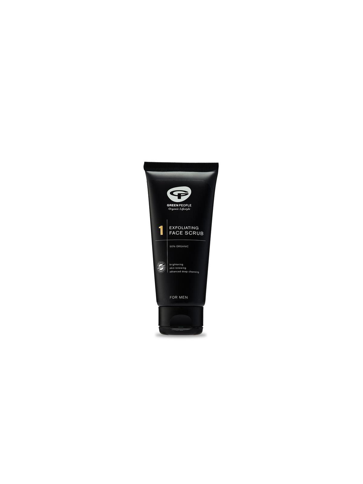 Men face scrub exfoliating