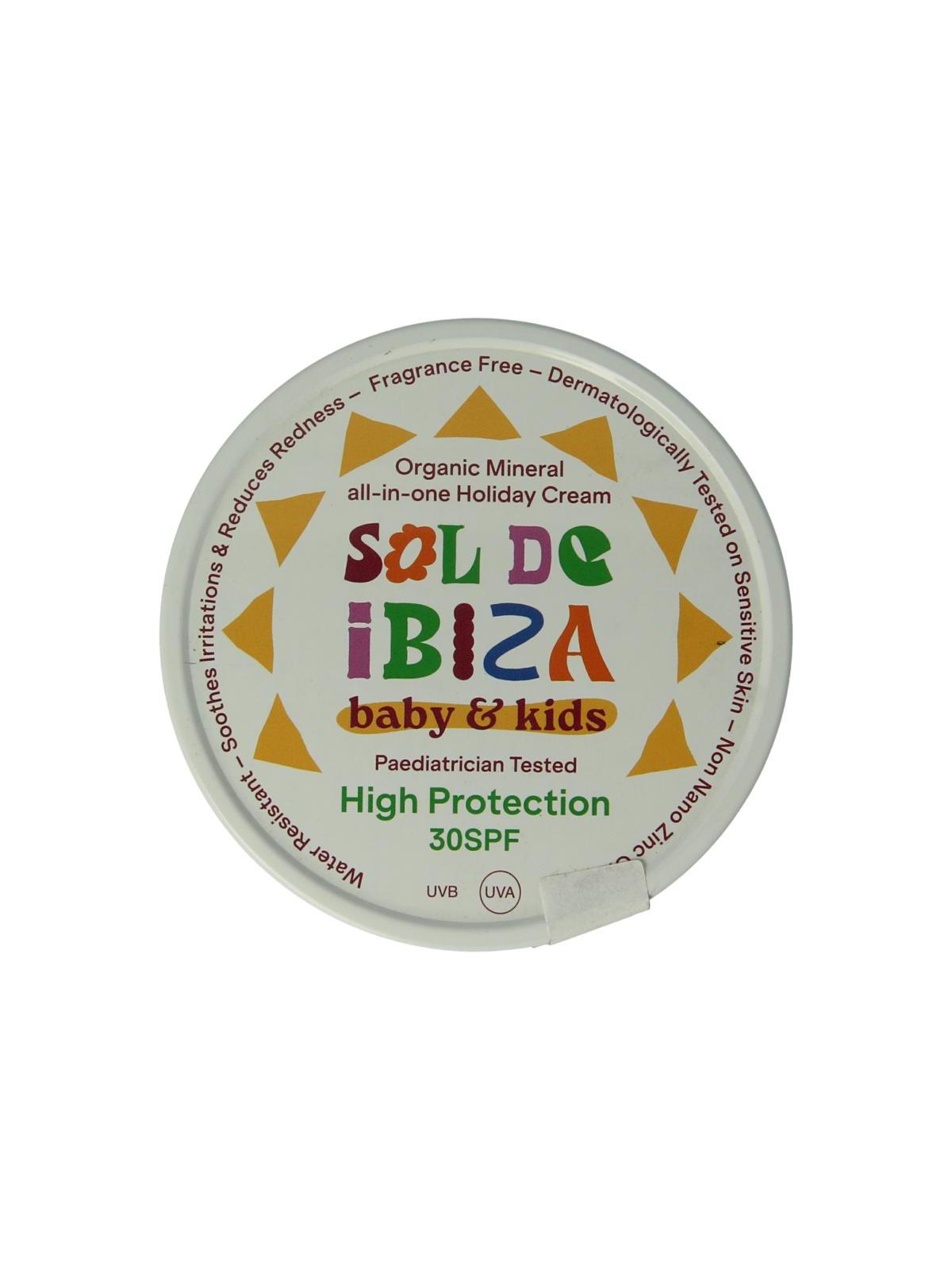 Sol de Ibiza Beschermende creme baby&kids SPF30 bio