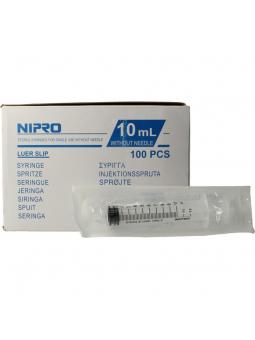 Injectiespuit luer 10ml 3-delig