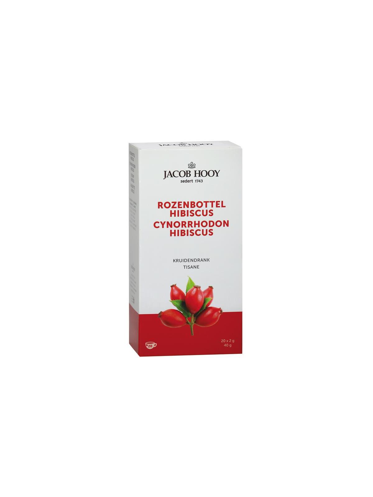 Rozenbottel hibiscus thee zakjes