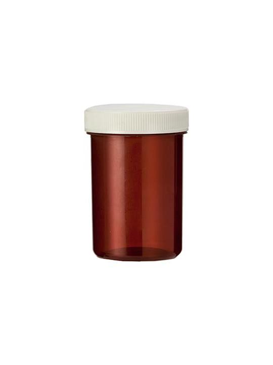 Tabletflacon 55ml bruin met dop