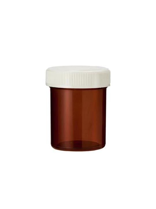 Tabletflacon 25ml bruin met dop