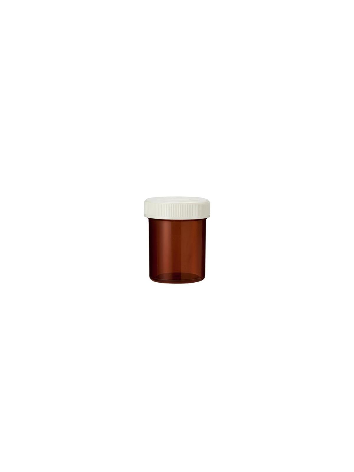 Tabletflacon 25ml bruin met dop