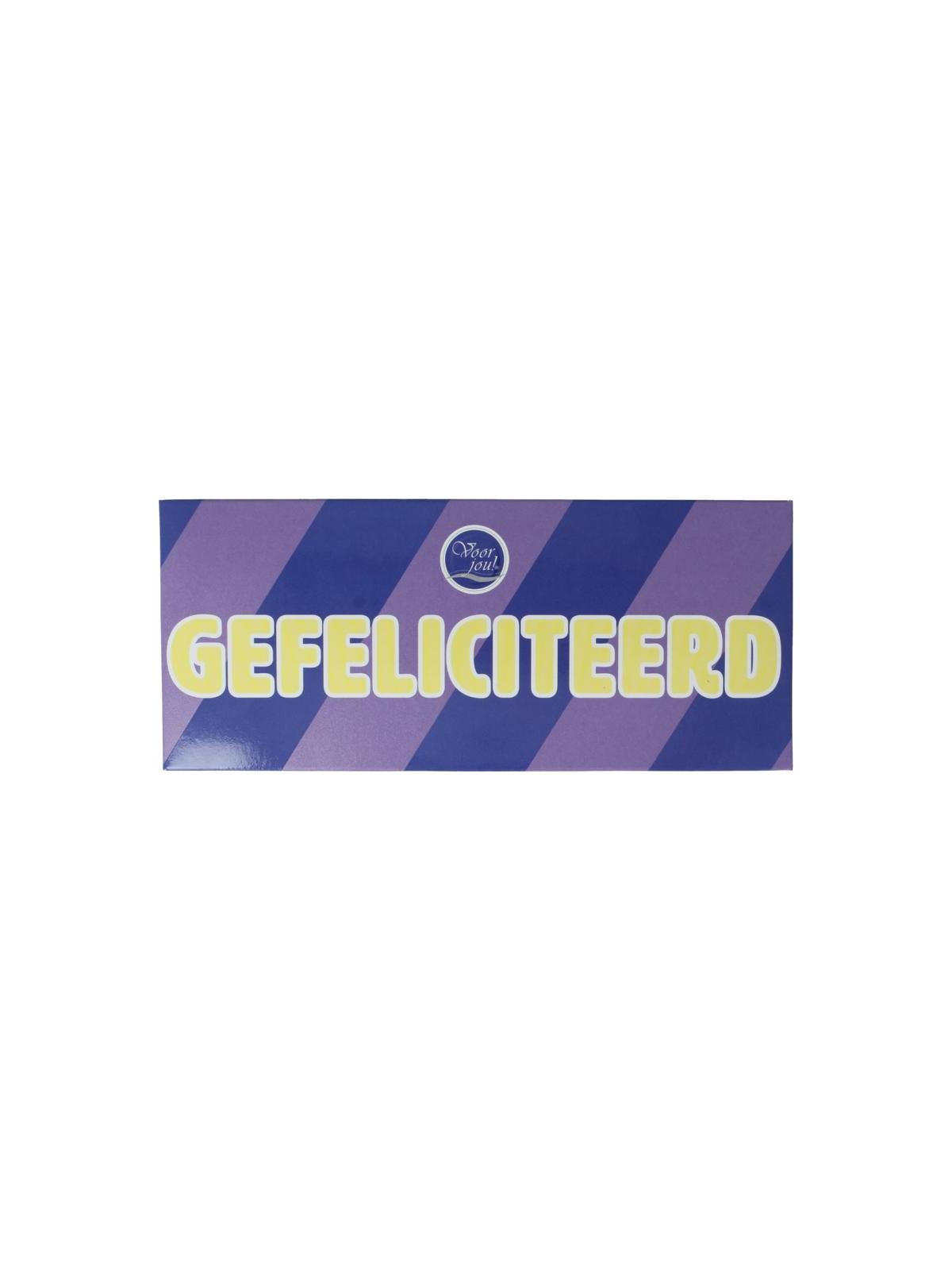 Wensreep melkchocolade gefeliciteerd