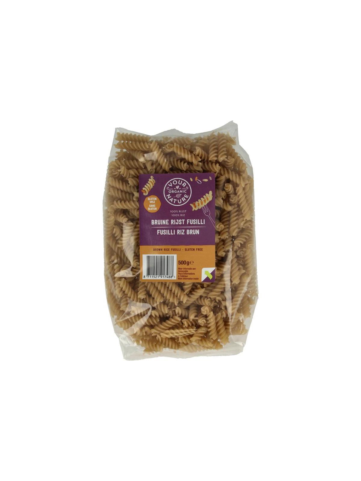 Bruine rijst pasta glutenvrij