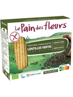 Crackers groene linzen bio