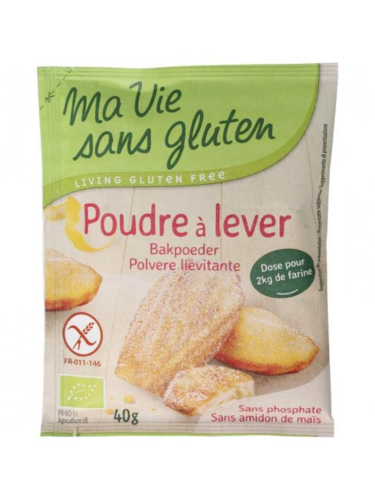 Bakpoeder 4 x 10 gram glutenvrij bio
