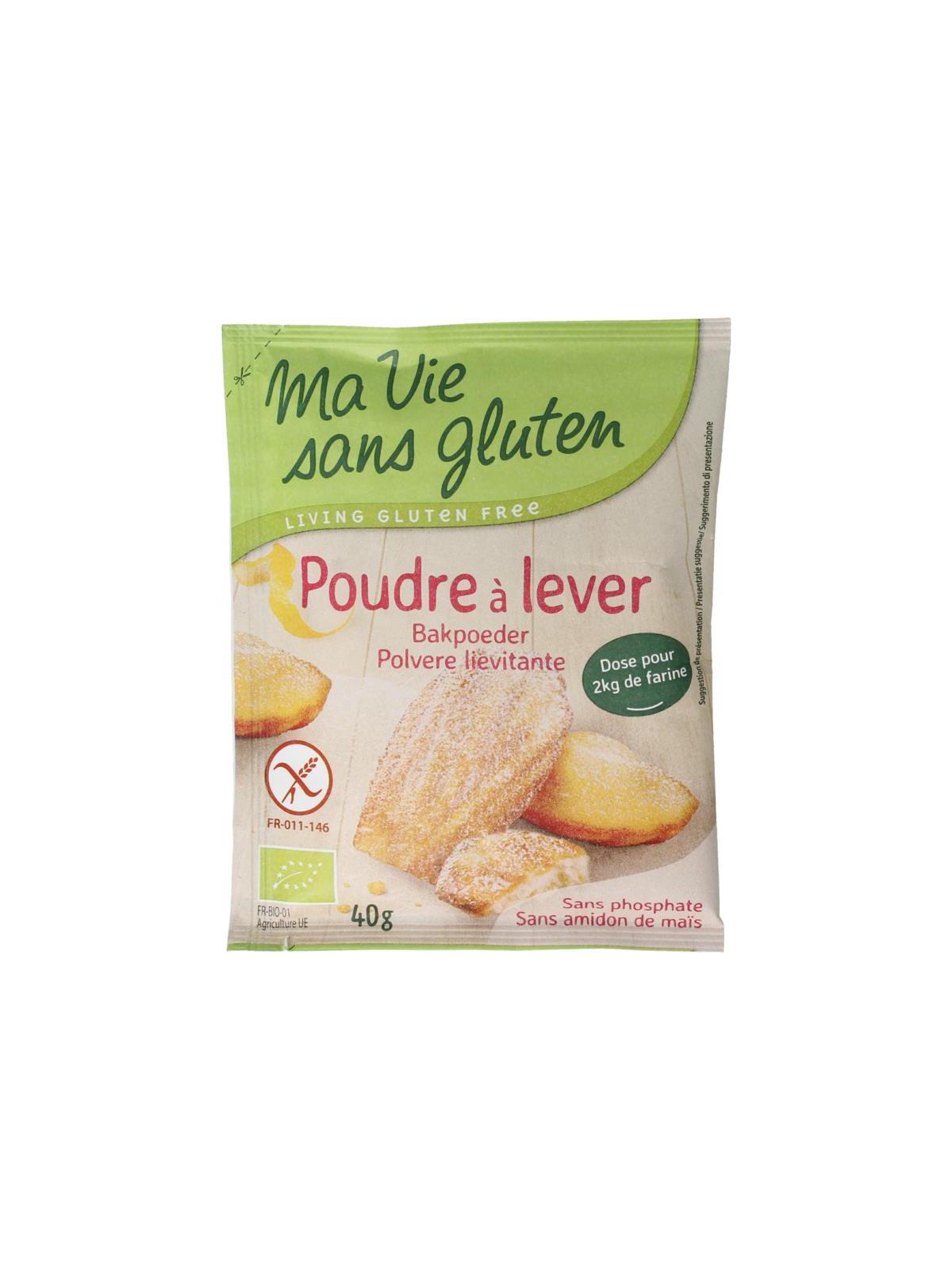 Bakpoeder 4 x 10 gram glutenvrij bio