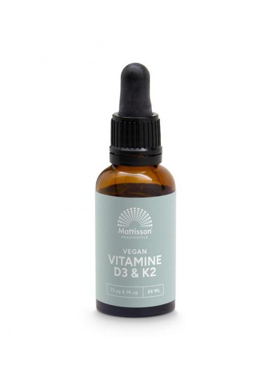 Vitamine D3/K2 75mcg/36mcg vegan druppels