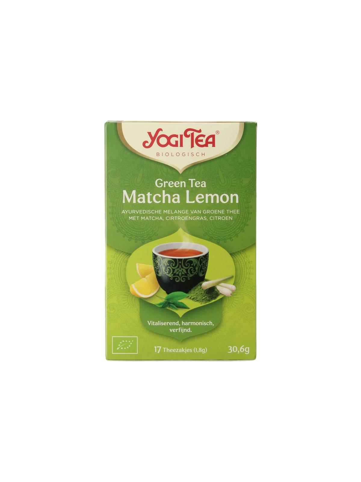 Green tea matcha lemon bio
