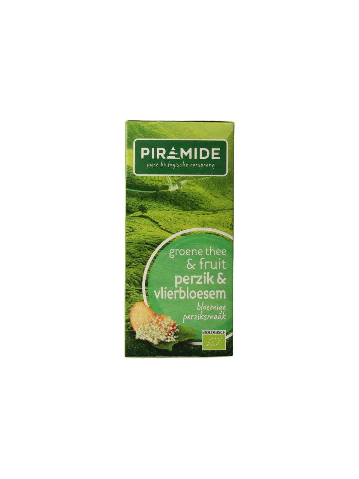Groene thee perzik vlierbloesem bio