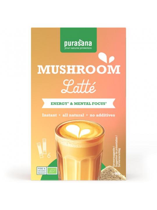 Instant mushroom latte 6x10g bio