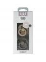Fopspeen maat 3 vanilla/dark oak 2 pack