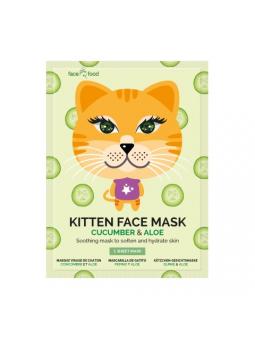 Kitten sheet face mask cucumber & aloe