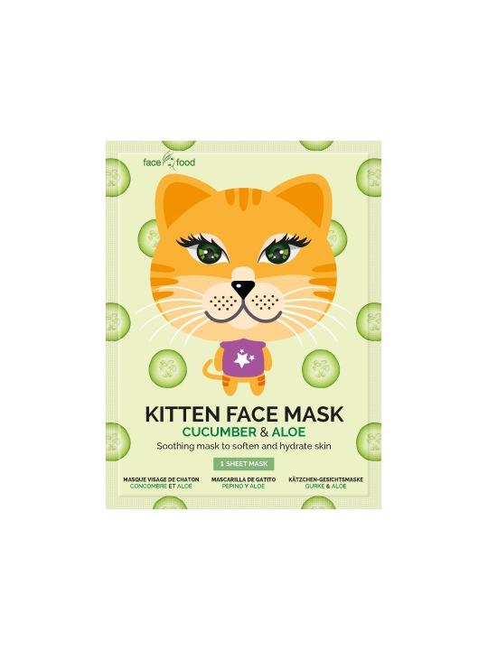 Kitten sheet face mask cucumber & aloe