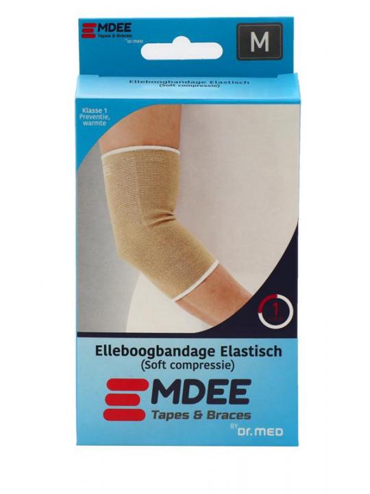 Elastic support elleboog maat M huidskleur