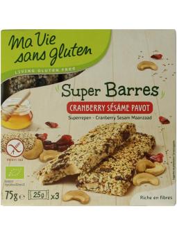 Super repen sesam & cranberry glutenvrij bio