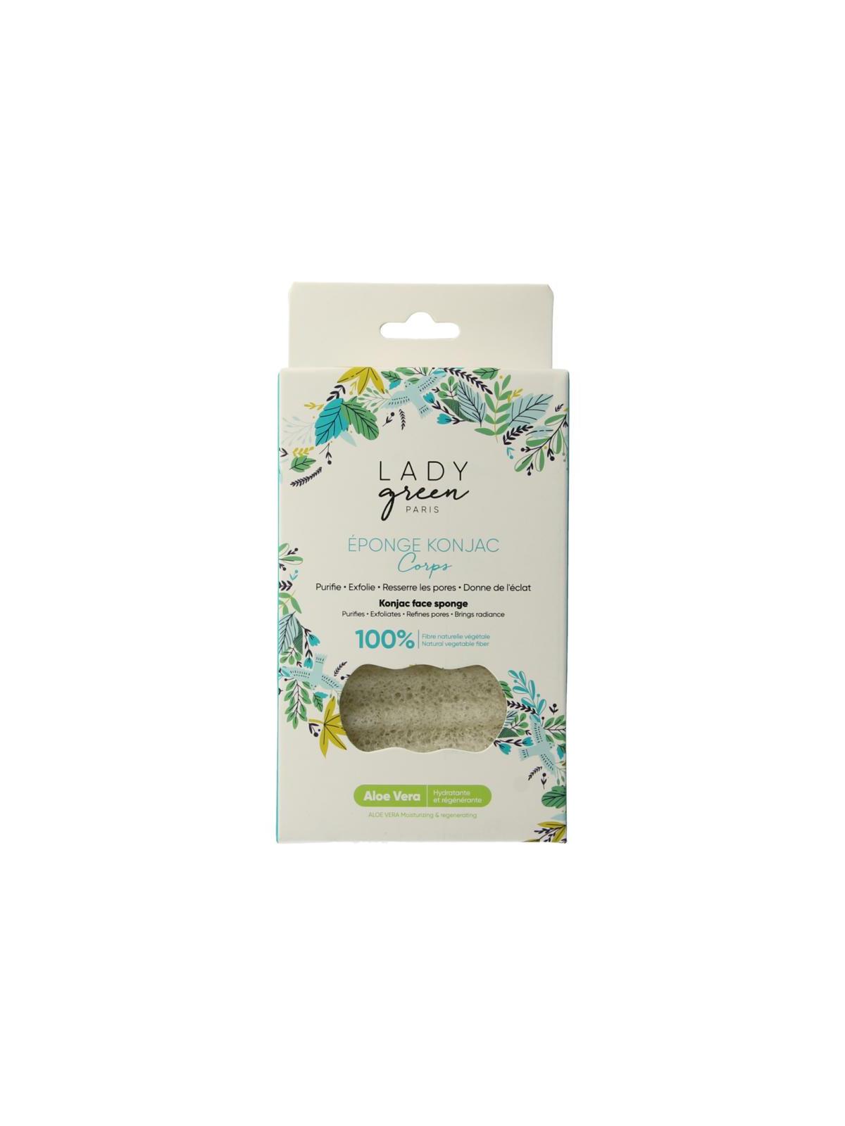Konjac gelaatspons aloe vera
