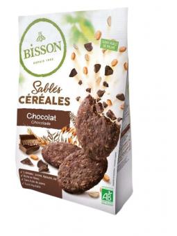Zandkoekjes chocolade & granen bio