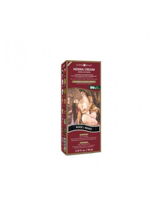 Henna haarverf creme zwart
