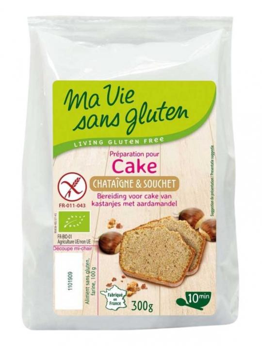 Amandel kastanje cakemix glutenvrij bio