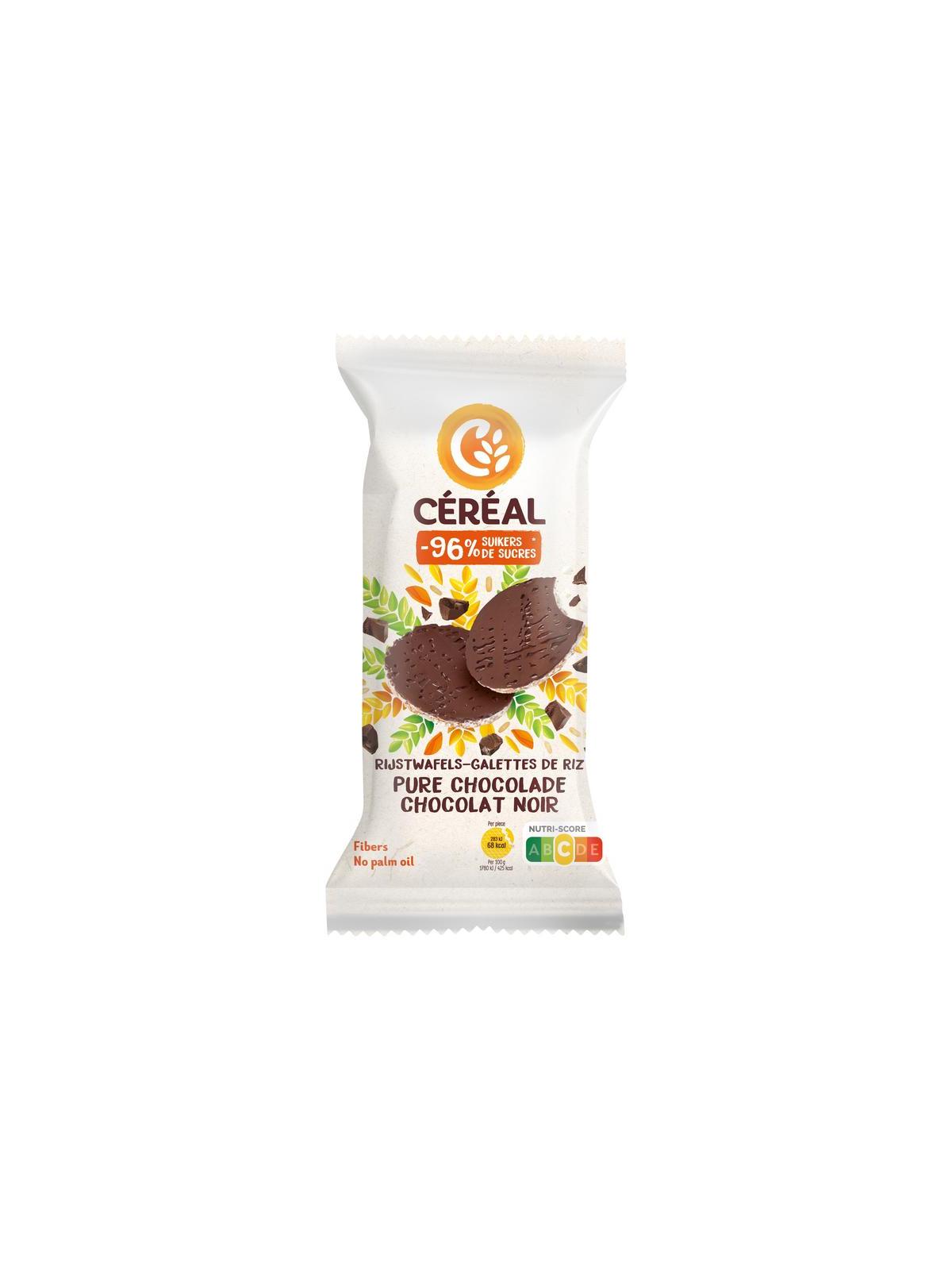 Rijstwafels pure chocolade