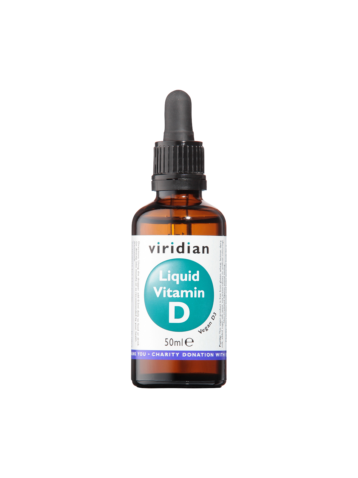 Liquid Vitamin D3 (Vegan) 2000 IU (50 mcg)