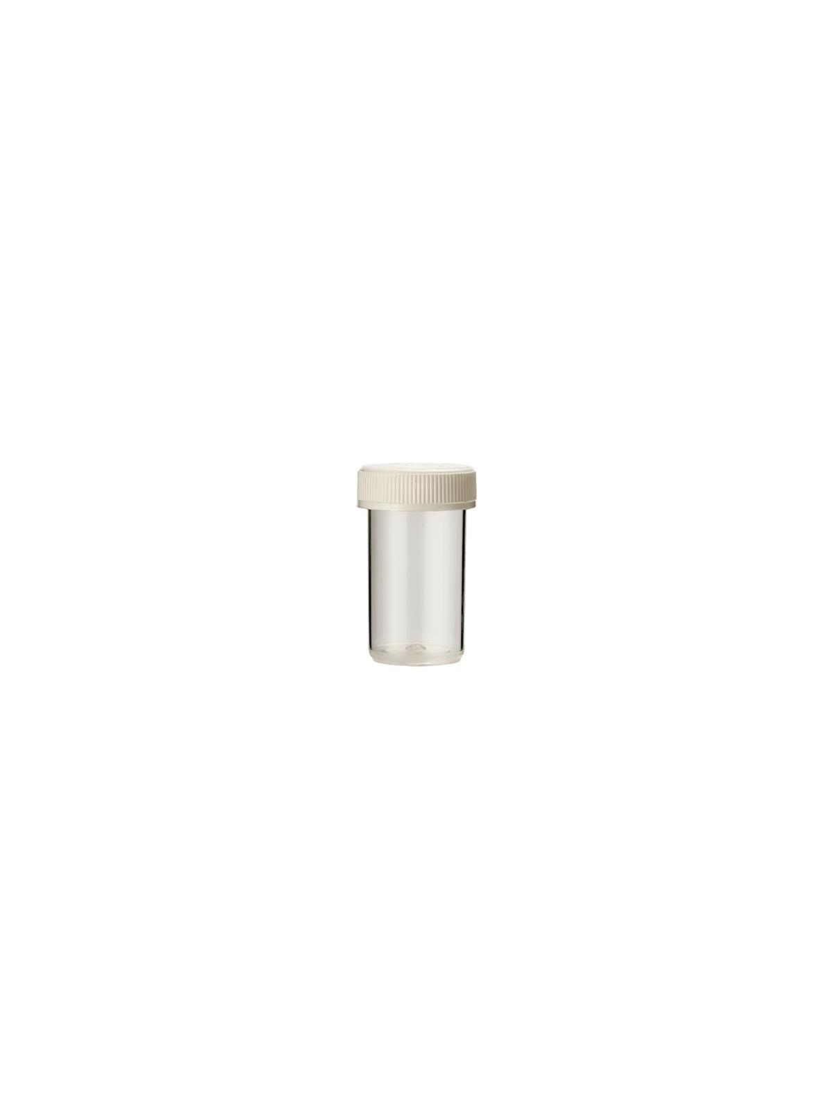 Tabletflacon 15ml transparant met dop