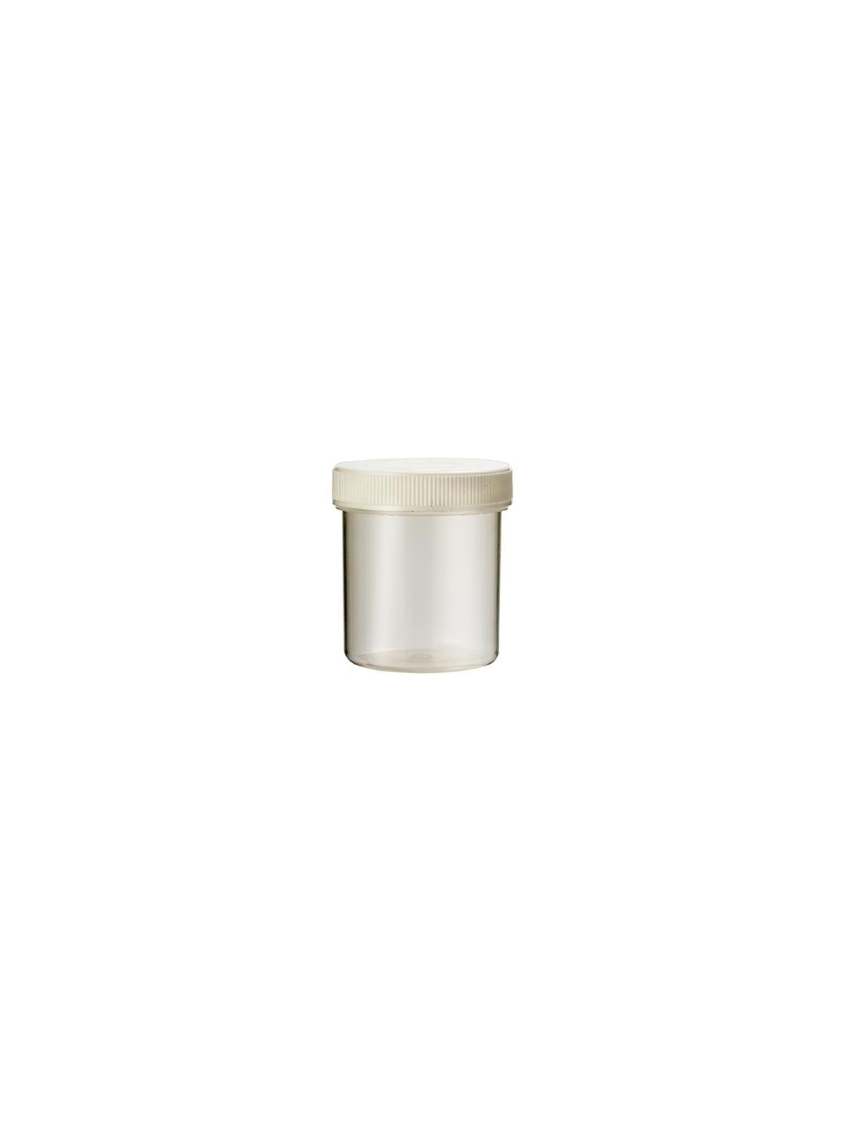 Tabletflacon 40ml transparant met dop