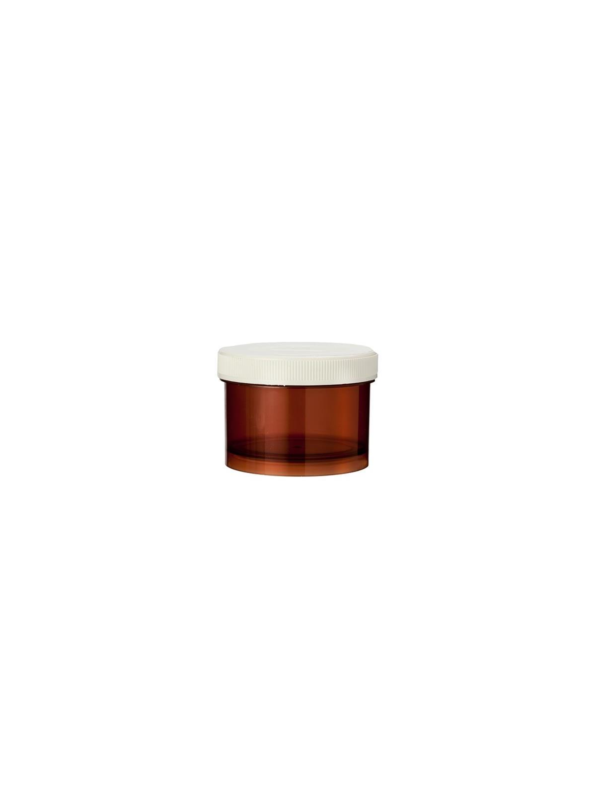 Tabletflacon 75ml bruin met dop