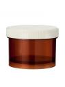 Tabletflacon 75ml bruin met dop