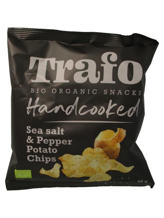Chips handcooked zout en peper bio