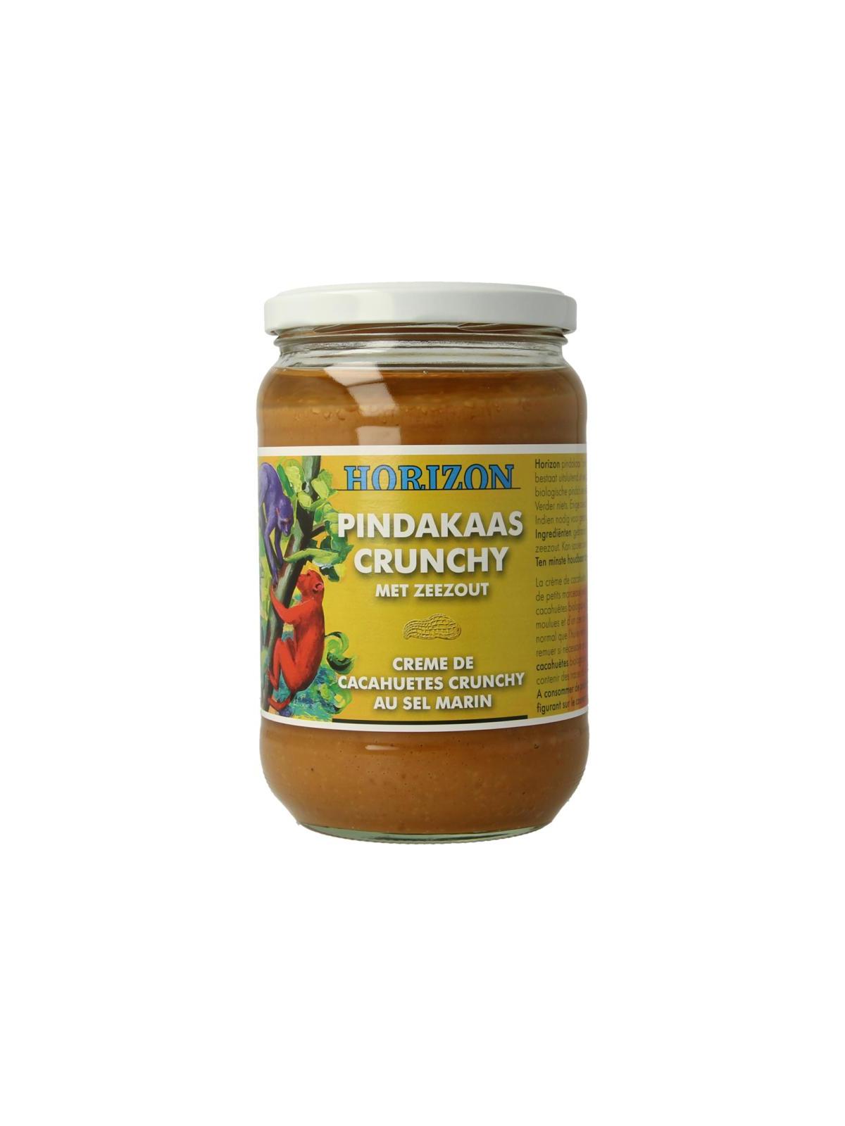 Pindakaas crunchy met zeezout eko bio