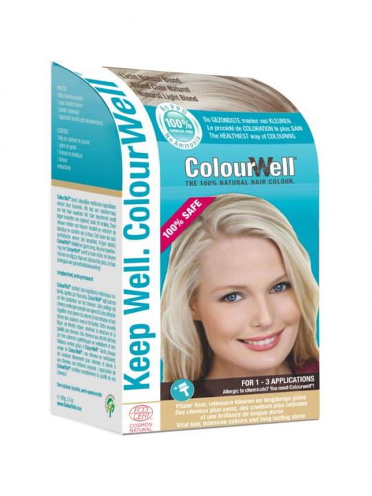 100% Natuurlijke haarkleur licht natuur blond