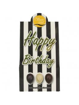 Cadeau doos black & white happy birthday