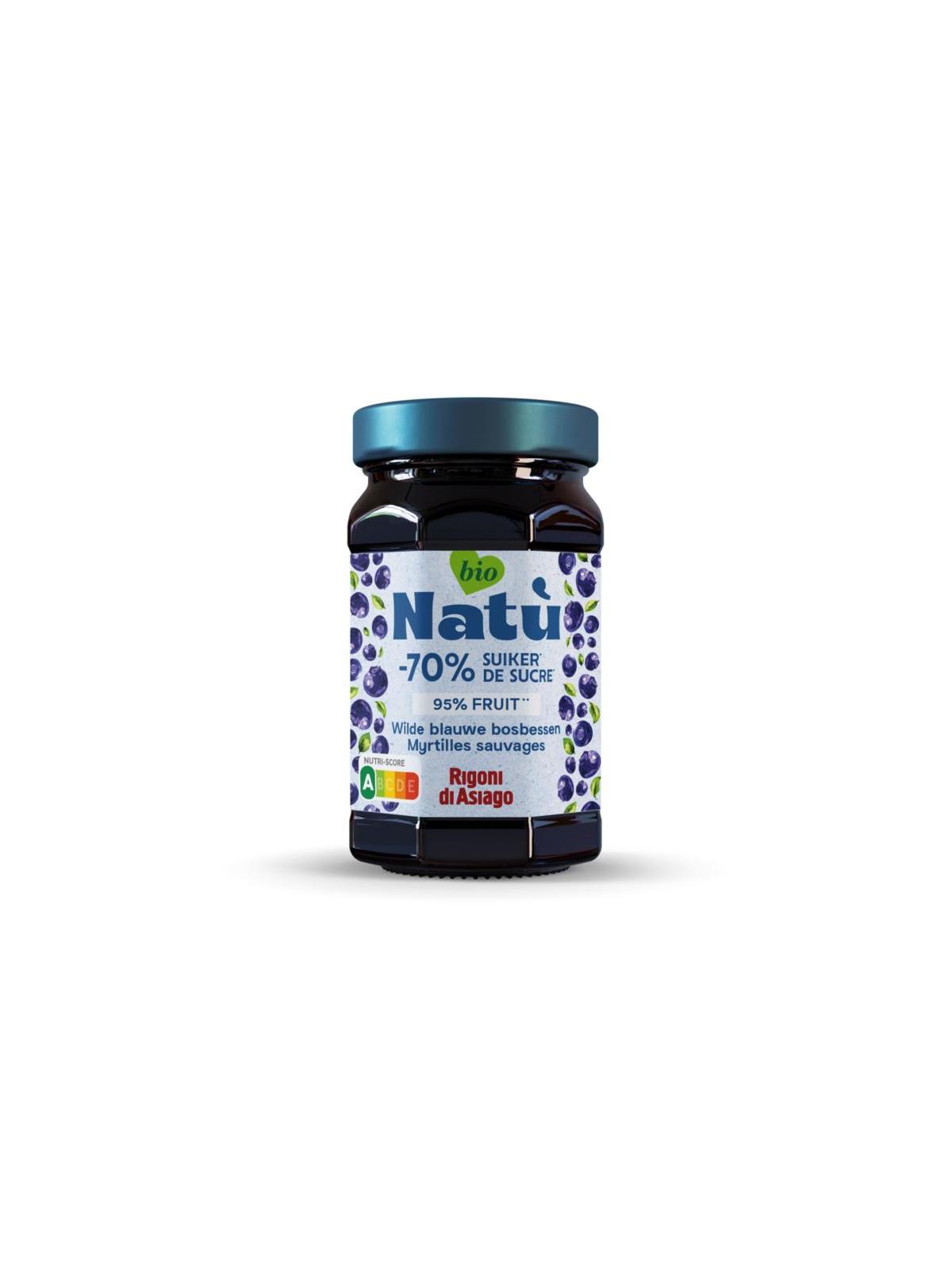 Wilde blauwe bosbessenjam bio