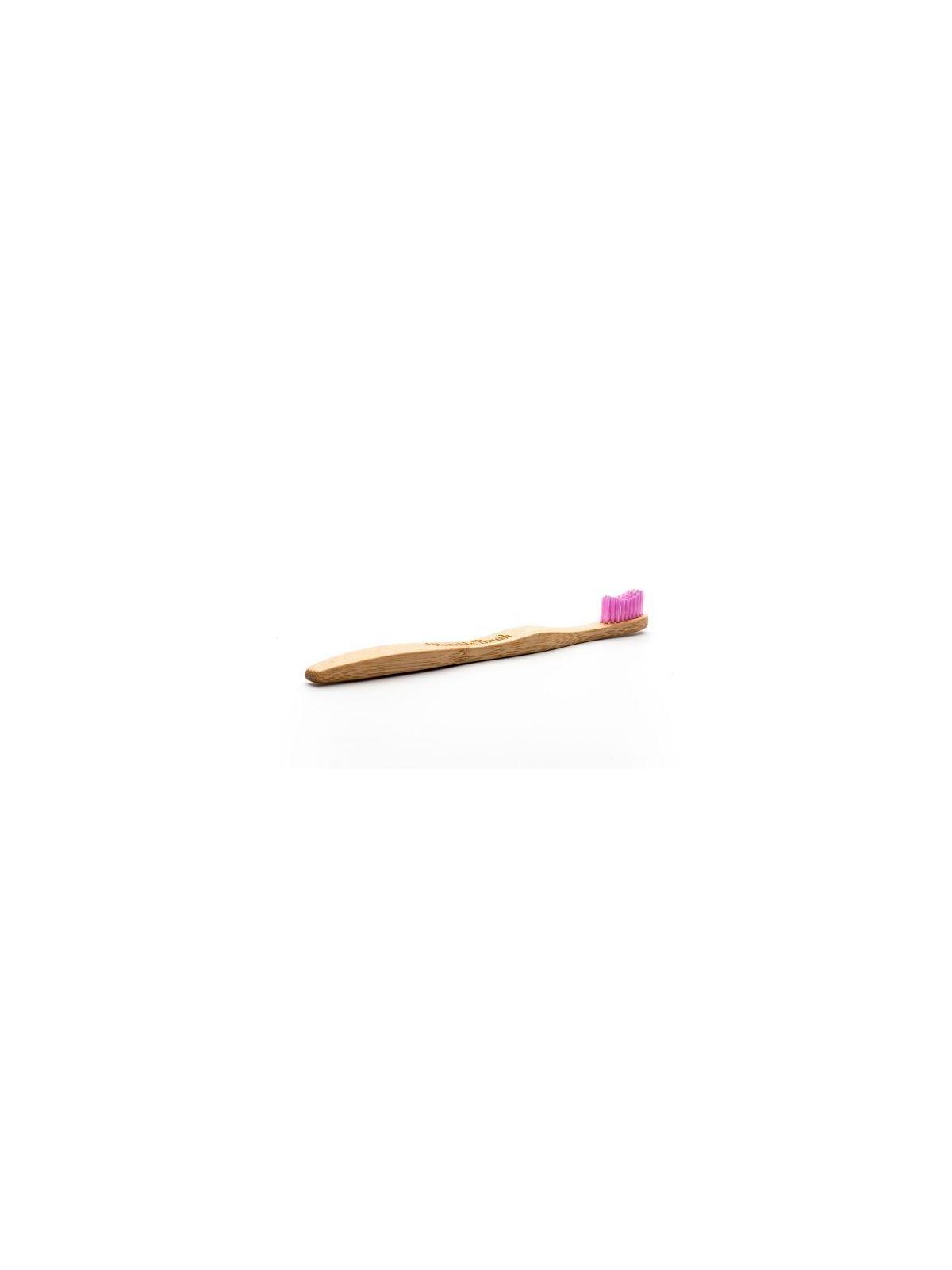 Tandenborstel bamboe adult roze brush soft