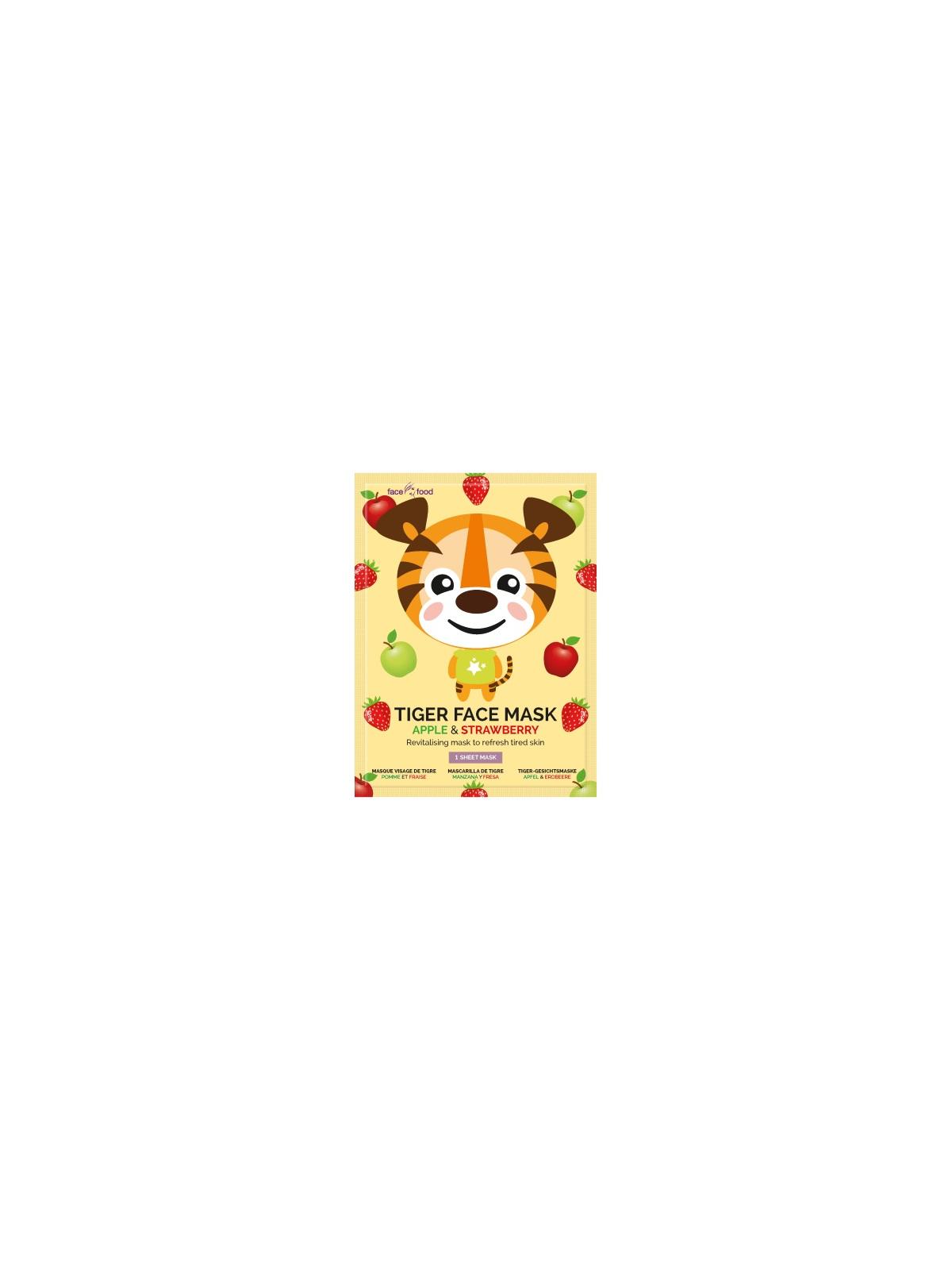 Tiger sheet face mask apple & strawberry