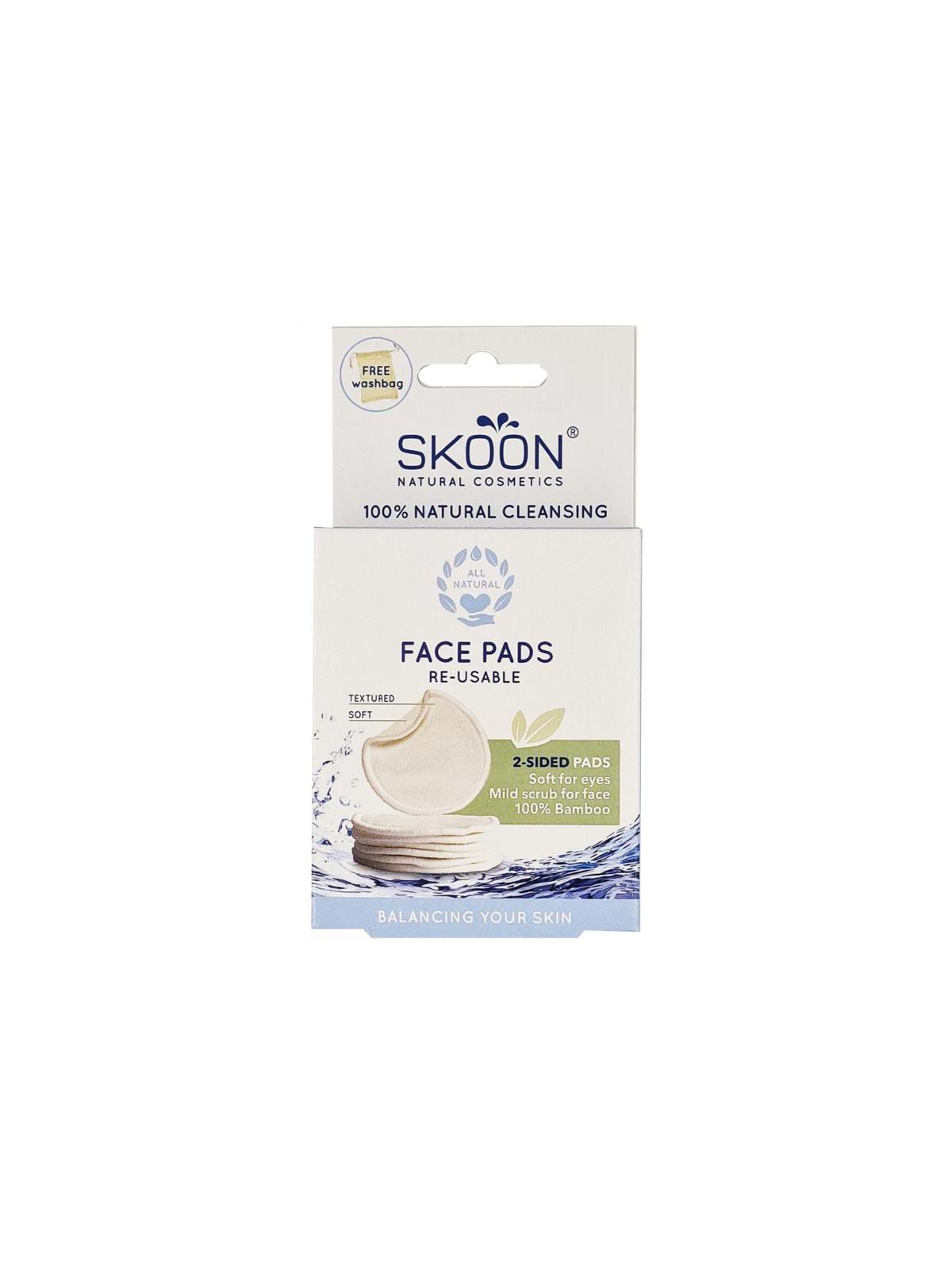 Face pads re-usable 2 sided