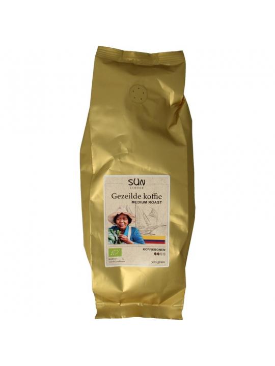 Gezeilde koffiebonen medium roast bio