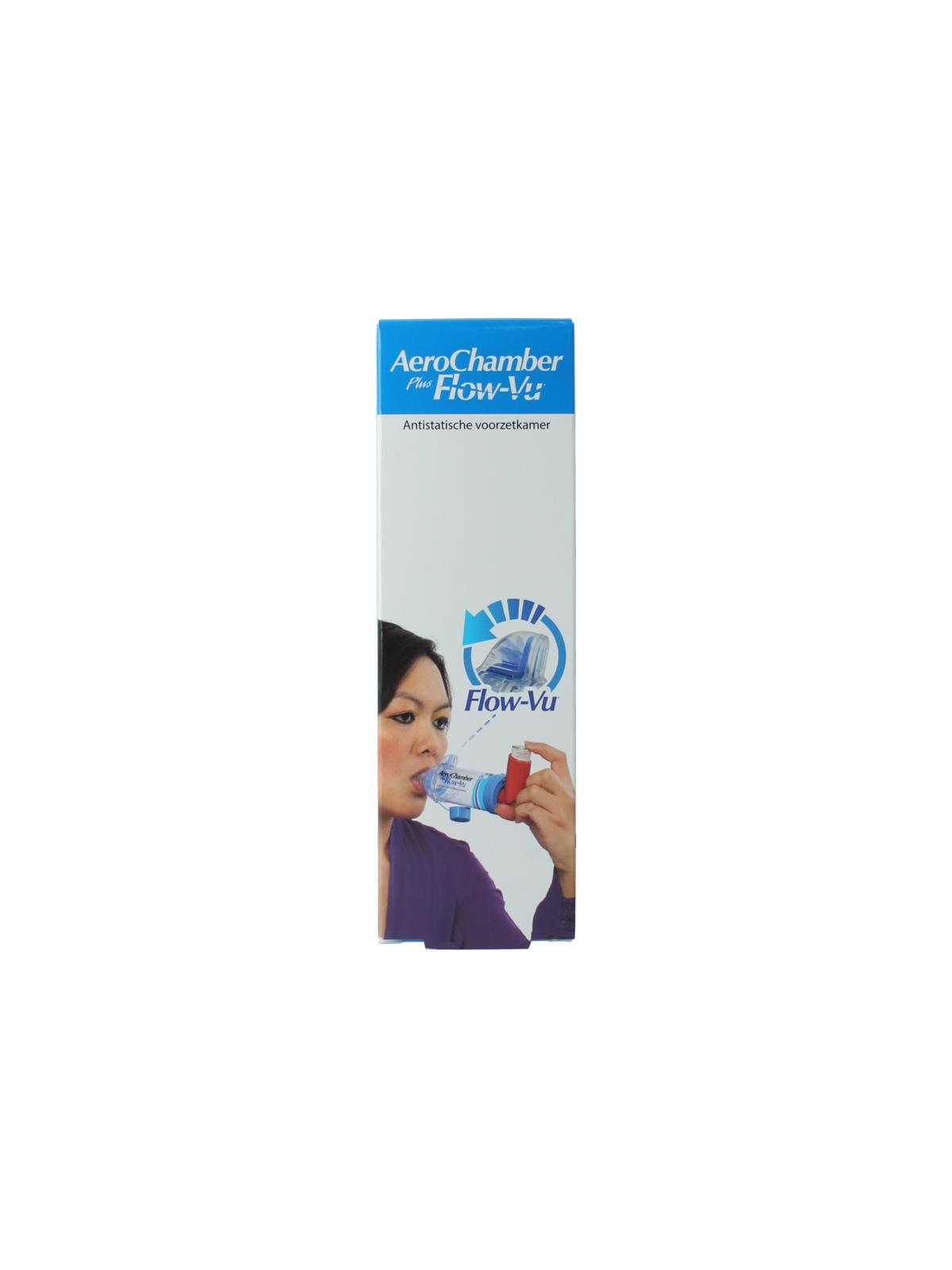 Aerochamber + flow VU mondstuk blauw
