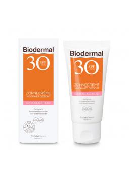 Zonnecreme gezicht gevoelige huid SPF30