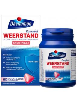 Compleet weerstand kauwvitamines aardbei