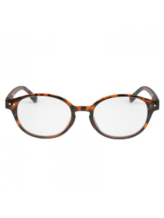 Leesbril mat Havana rond +1.00