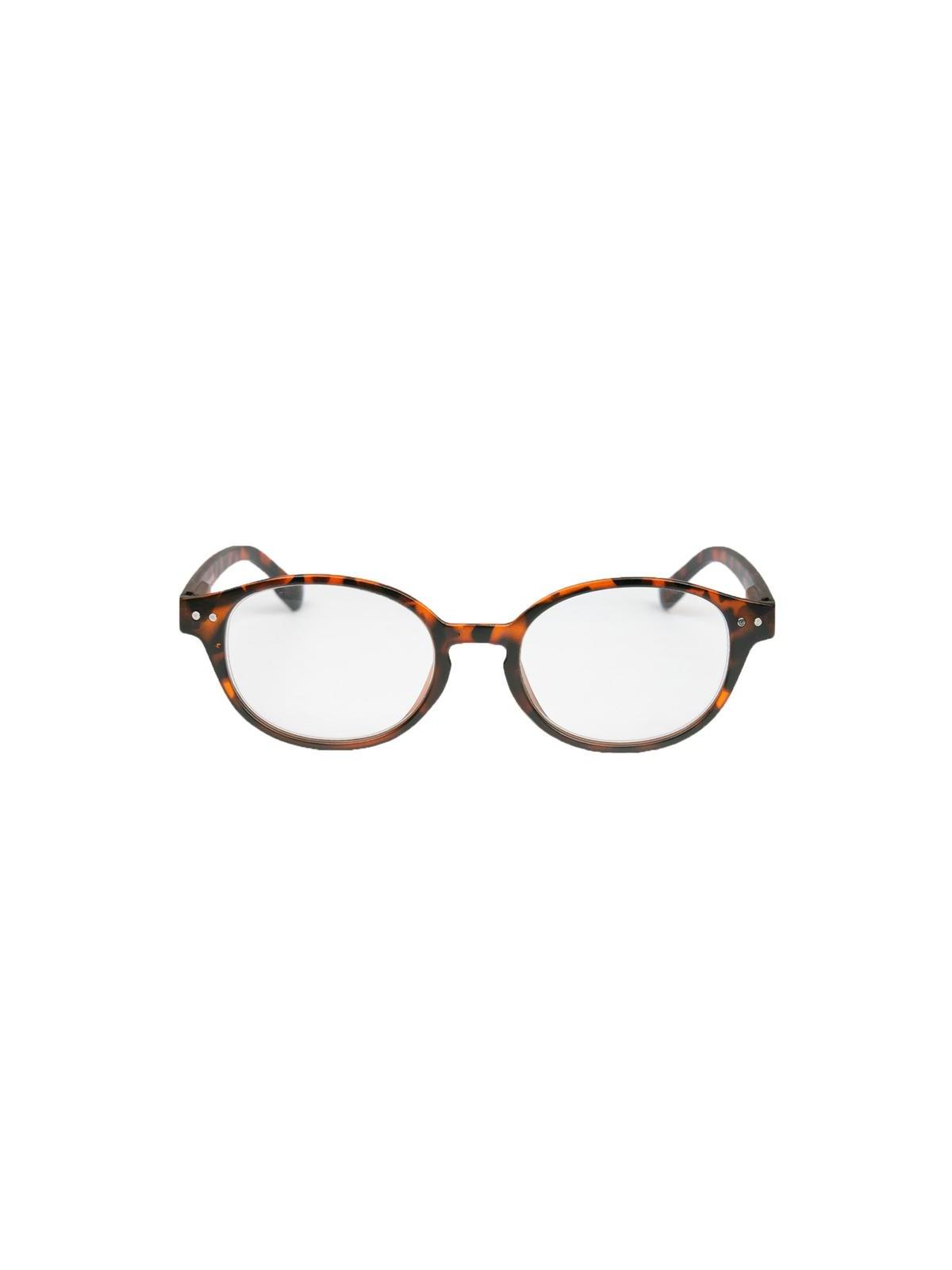 Leesbril mat Havana rond +1.00