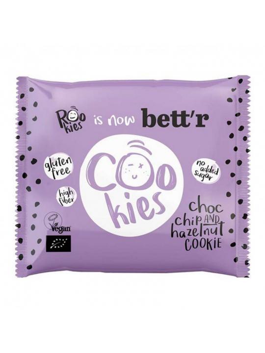 Cookie choc chip & hazelnut glutenvrij bio