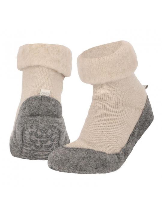 Huisslof wol anti-slip beige 43/44