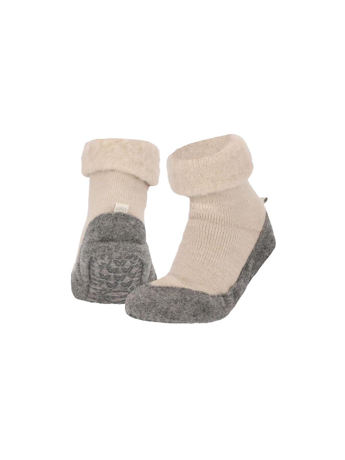 Huisslof wol anti-slip beige 43/44