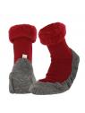 Huisslof wol anti-slip rood 37/38
